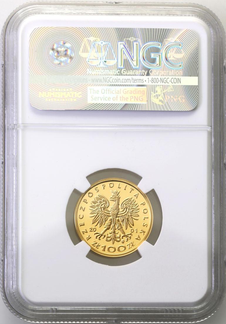 III RP. 100 złotych 2001 Jan III Sobieski NGC PF69 ULTRA CAMEO (2 MAX)