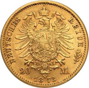 Niemcy, Saksonia. Jan V. 20 marek 1873 E, Muldenhütten st.3/3+