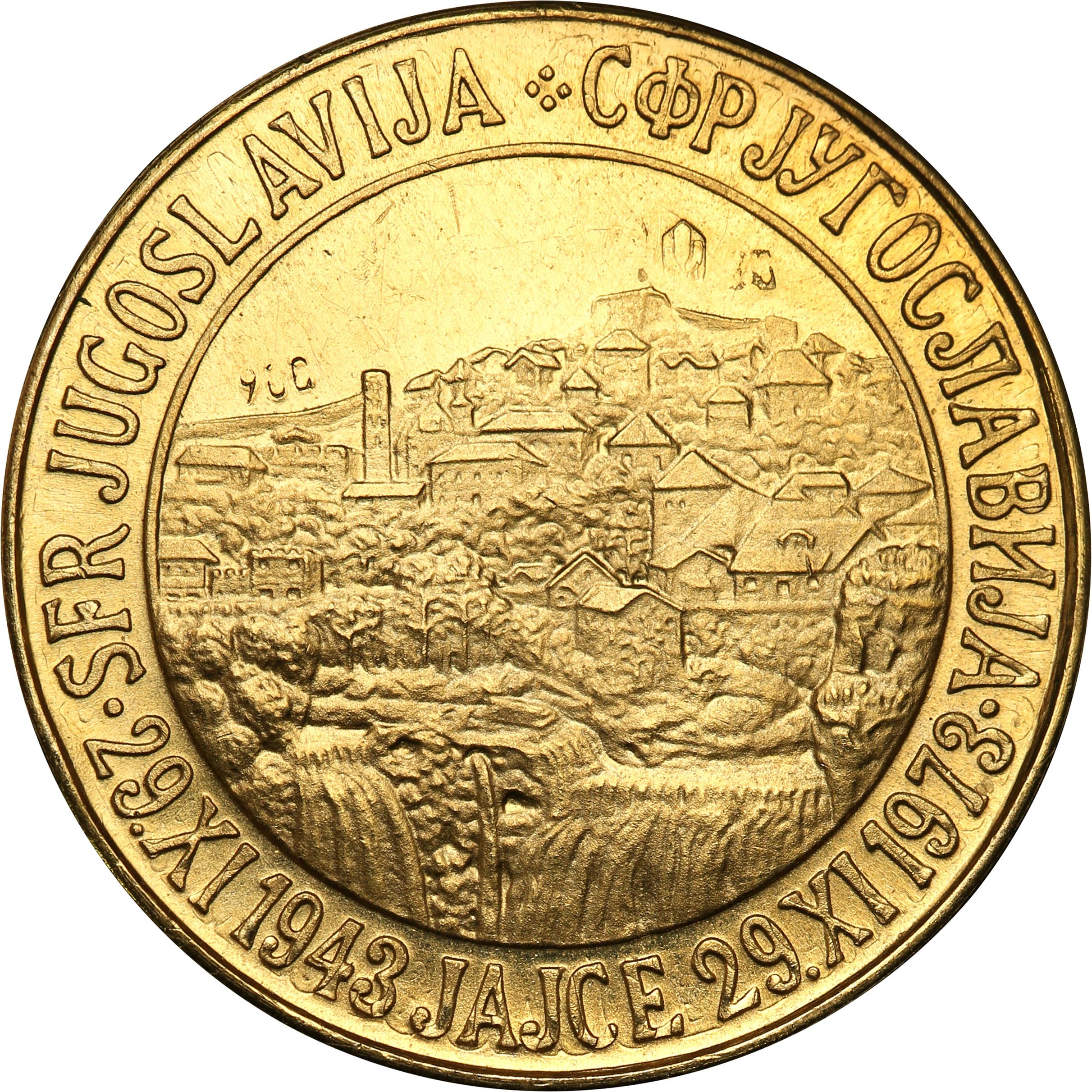 Jugosławia. Medal jubileuszowy 1973 Josip Broz Tito ZŁOTO