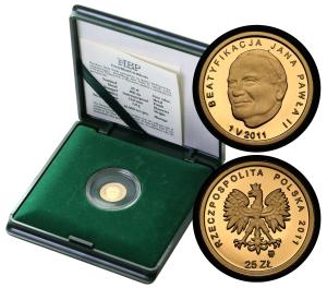 Polska III RP 25 złotych 2011 Beatyfikacja Jana Pawła st.L