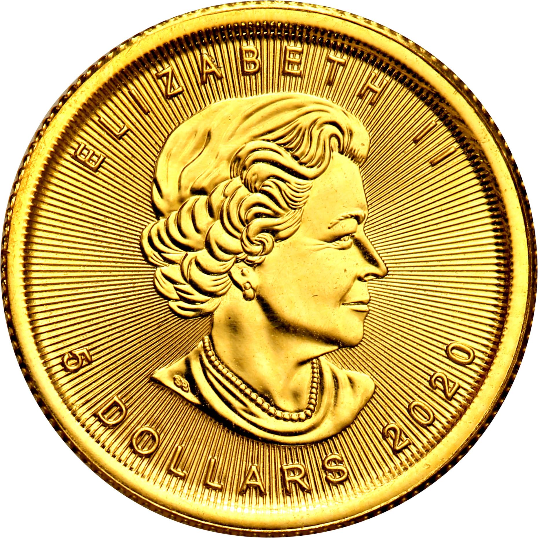 Kanada 5 dolarów 2020 liść klonowy (1/10 uncji złota) st.1