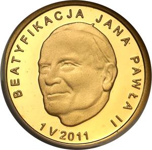 Polska III RP 25 złotych 2011 Beatyfikacja Jana Pawła II Grading PR70