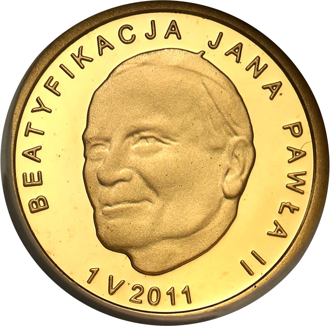 Polska III RP 25 złotych 2011 Beatyfikacja Jana Pawła II Grading PR70