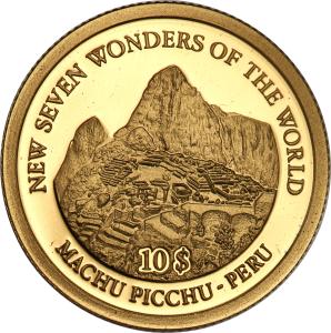 Wyspy Salomona. 10 dolarów Wysp Salomona 2007 Machu Picchu st.L