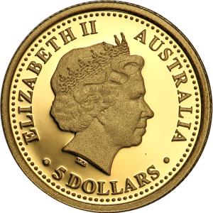 Australia. 5 dolarów 2007 Most Portowy w Sydney st.L