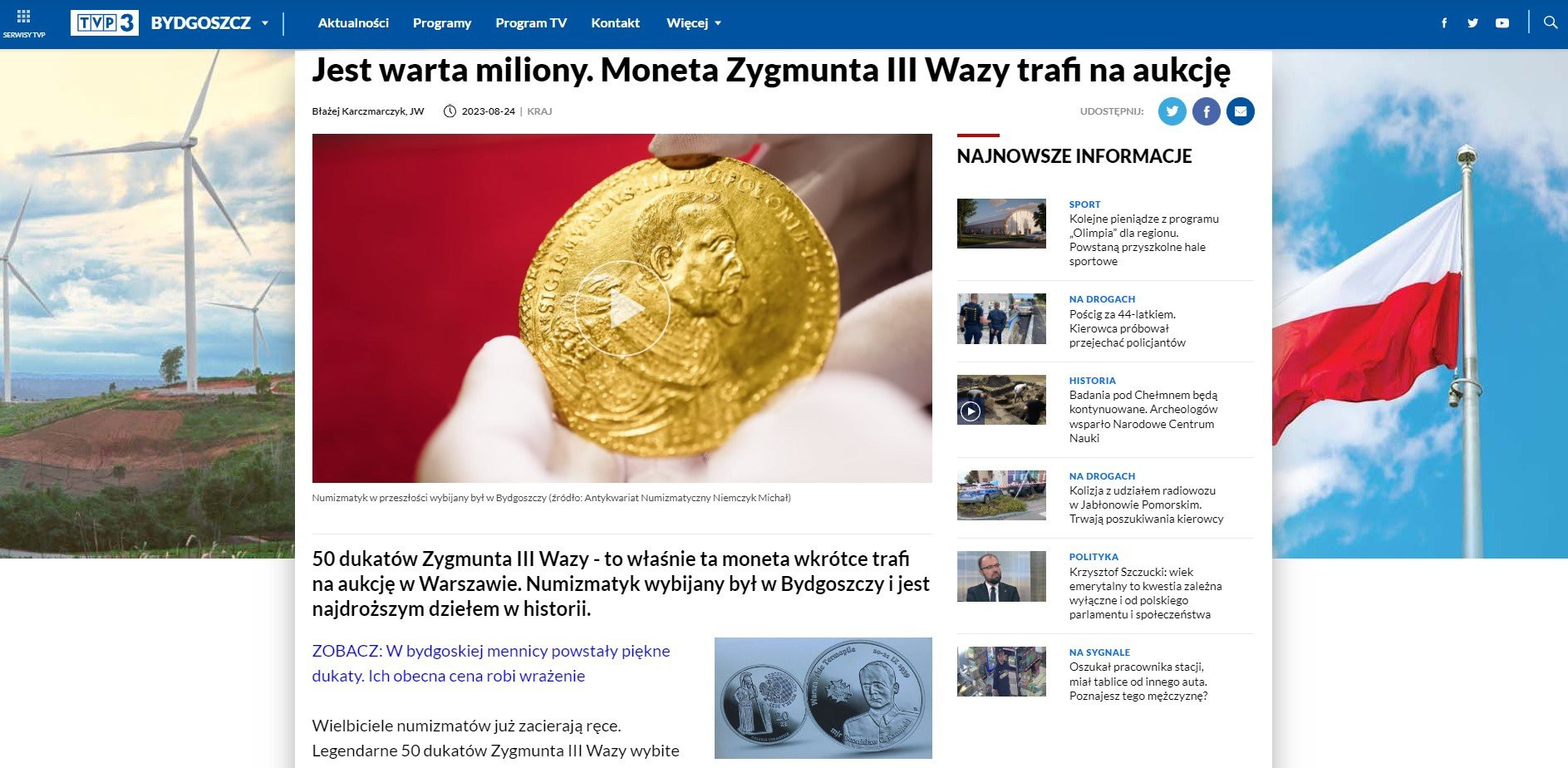 Jest warta miliony. Moneta Zygmunta III Wazy trafi na aukcję