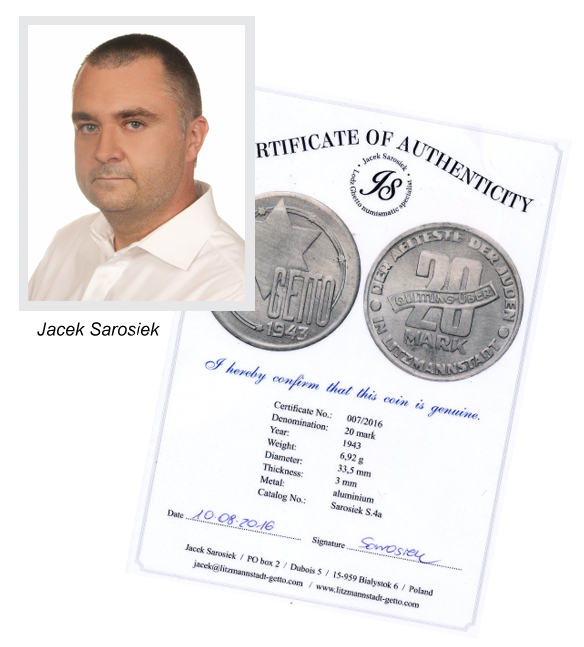 Certyfikaty monet Getta (Litzmannstandt)